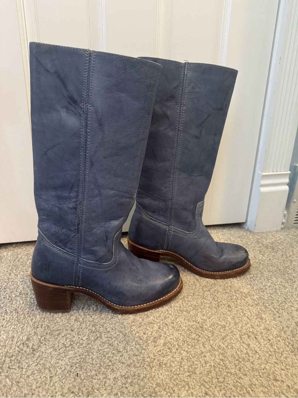 Frye Campus in vintage, rare Sapphire Blue
